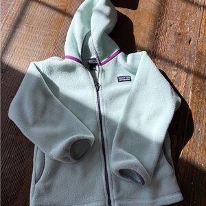 Kids Mint Green Fleece Hoodie